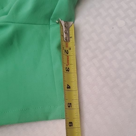 DANIELLE BERNSTEIN Green and Cream Women's Shorts - Picture 5 of 15